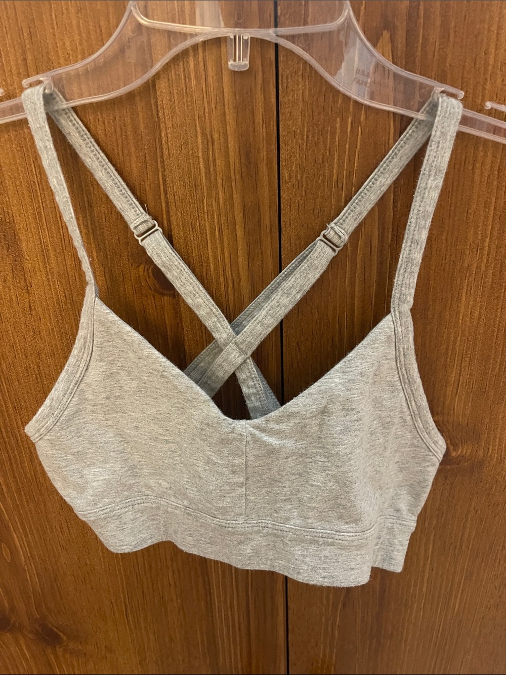Forever 21 Heather Gray Cross-Back Bralette - Picture 1 of 4